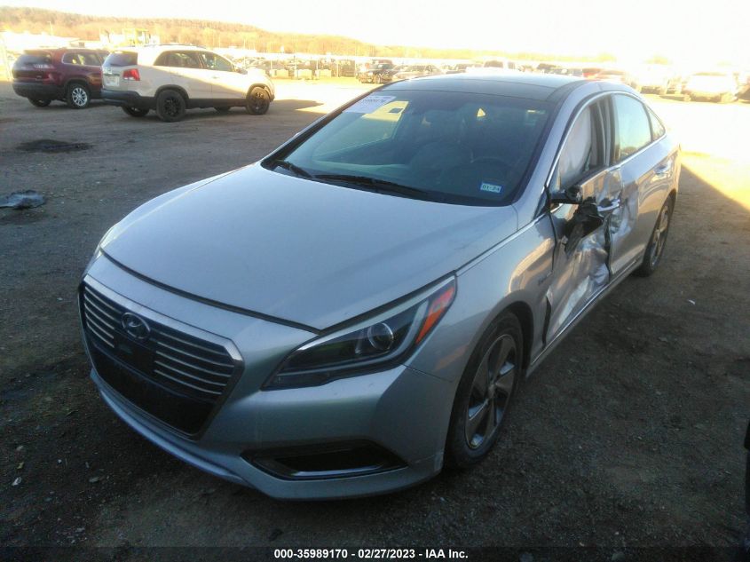 2017 HYUNDAI SONATA HYBRID LIMITED - KMHE34L16HA054851