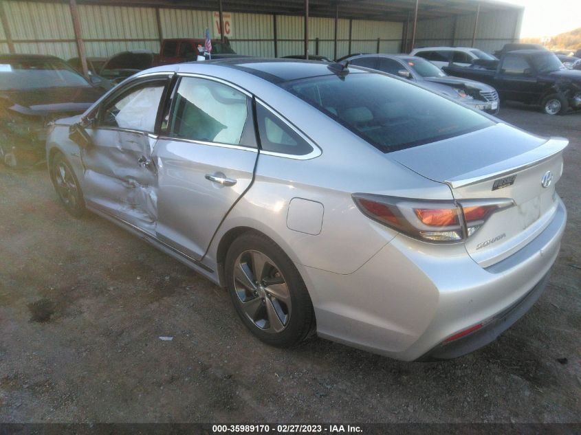 2017 HYUNDAI SONATA HYBRID LIMITED - KMHE34L16HA054851