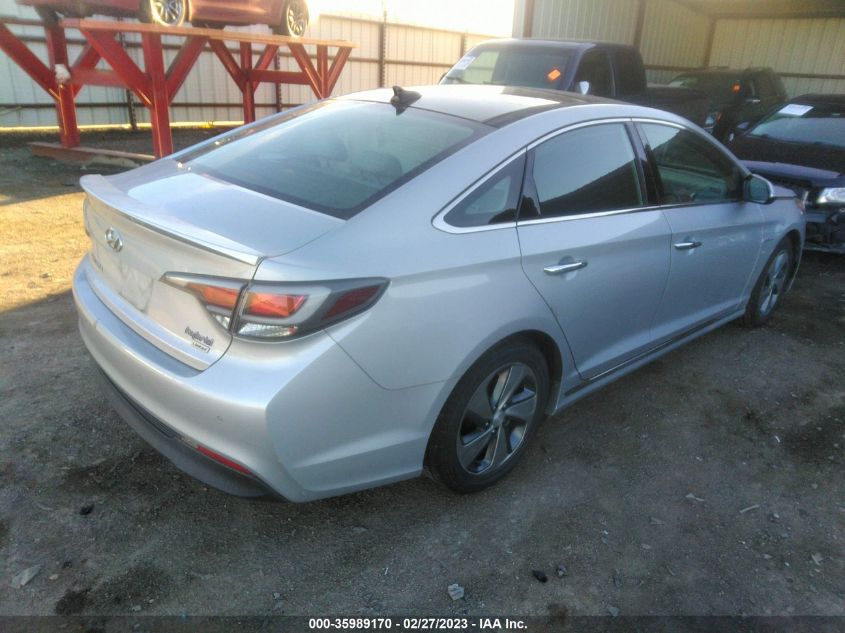 2017 HYUNDAI SONATA HYBRID LIMITED - KMHE34L16HA054851