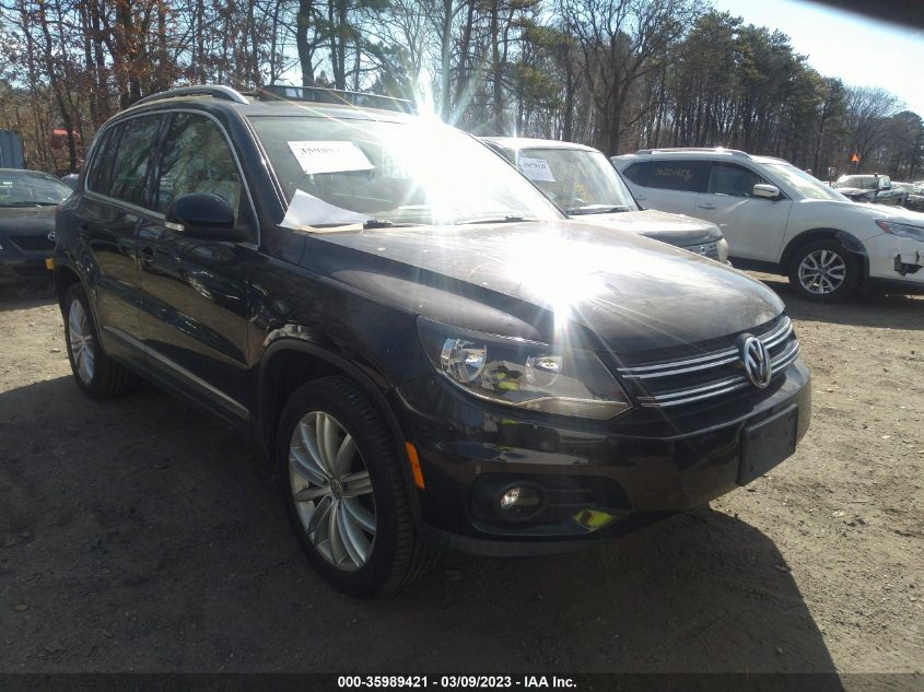 2013 VOLKSWAGEN TIGUAN SE W/SUNROOF & NAV - WVGAV3AX8DW560334