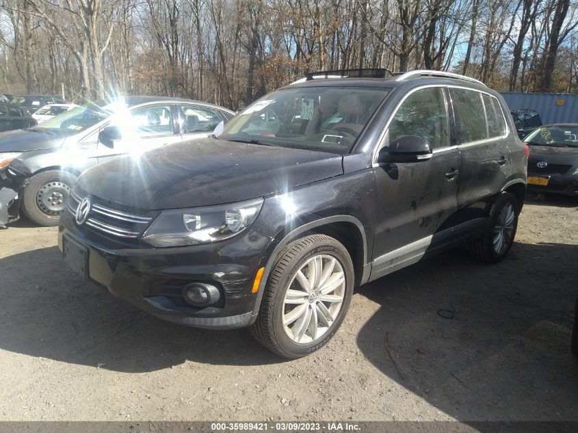 2013 VOLKSWAGEN TIGUAN SE W/SUNROOF & NAV - WVGAV3AX8DW560334