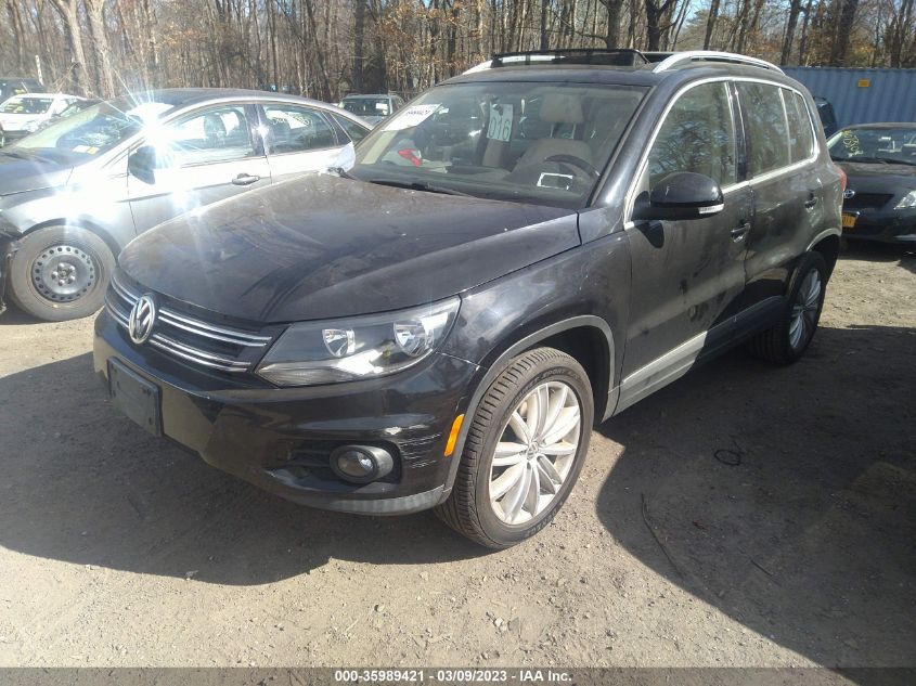 2013 VOLKSWAGEN TIGUAN SE W/SUNROOF & NAV - WVGAV3AX8DW560334