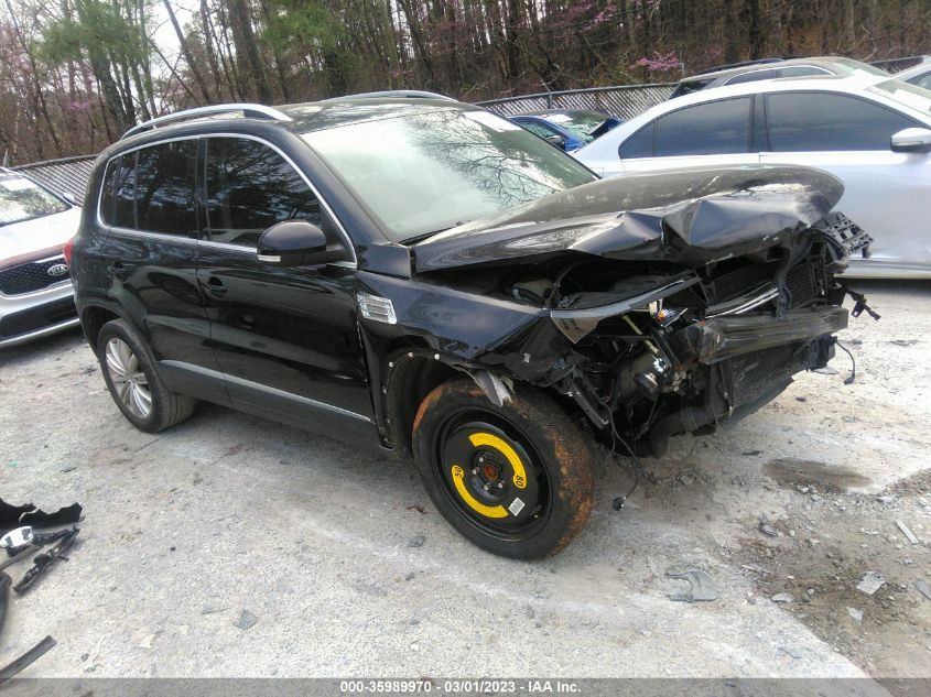 2013 VOLKSWAGEN TIGUAN SE W/SUNROOF & NAV - WVGAV7AX1DW554611