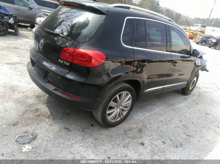 2013 VOLKSWAGEN TIGUAN SE W/SUNROOF & NAV - WVGAV7AX1DW554611