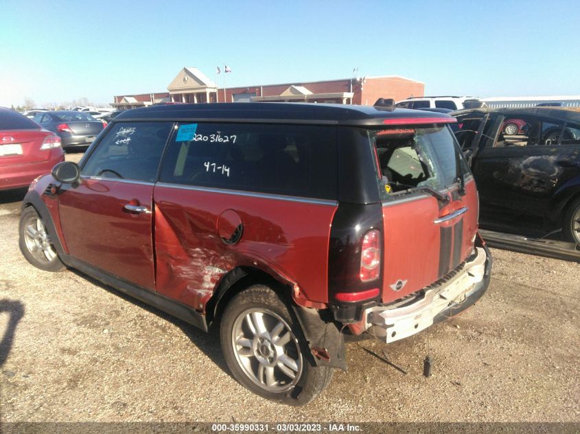 2013 MINI COOPER CLUBMAN WMWZF3C56DT491075