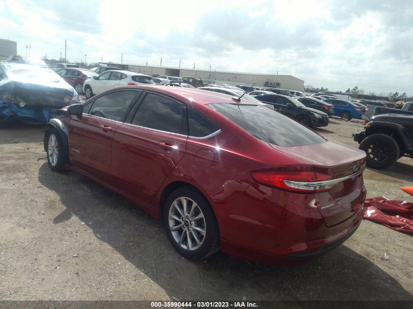 2017 FORD FUSION HYBRID SE - 3FA6P0LU9HR384768