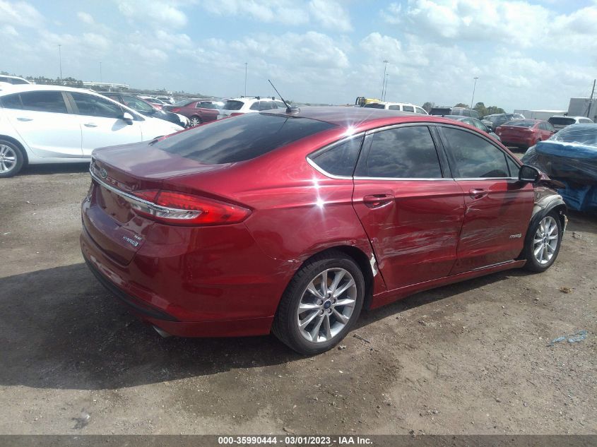 2017 FORD FUSION HYBRID SE - 3FA6P0LU9HR384768