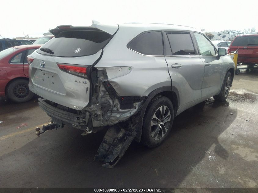 2020 TOYOTA HIGHLANDER HYBRID XLE - 5TDGBRCH6LS500390