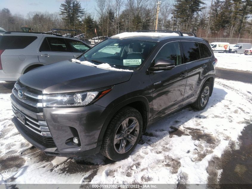 2019 TOYOTA HIGHLANDER HYBRID LIMITED - 5TDDGRFH9KS066187