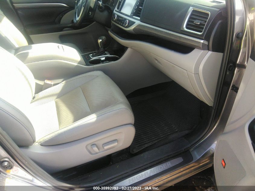 2019 TOYOTA HIGHLANDER HYBRID LIMITED - 5TDDGRFH9KS066187
