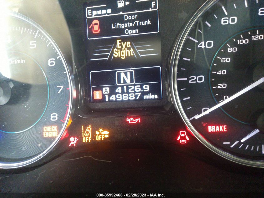 2015 SUBARU IMPREZA WAGON 2.0I SPORT LIMITED - JF1GPAZ65F8258795