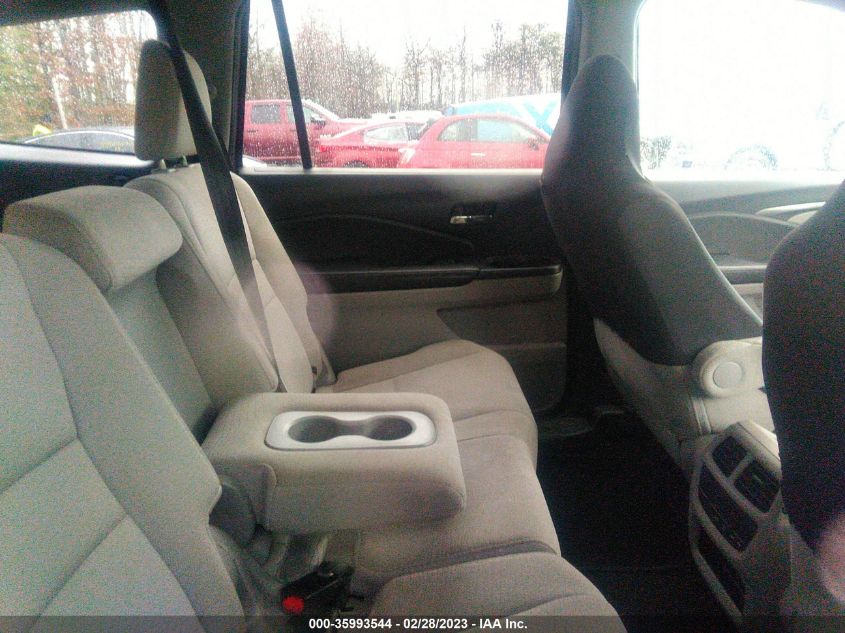 2017 HONDA PILOT EX - 5FNYF6H38HB030962