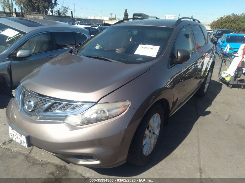 2013 NISSAN MURANO SV - JN8AZ1MU2DW208756