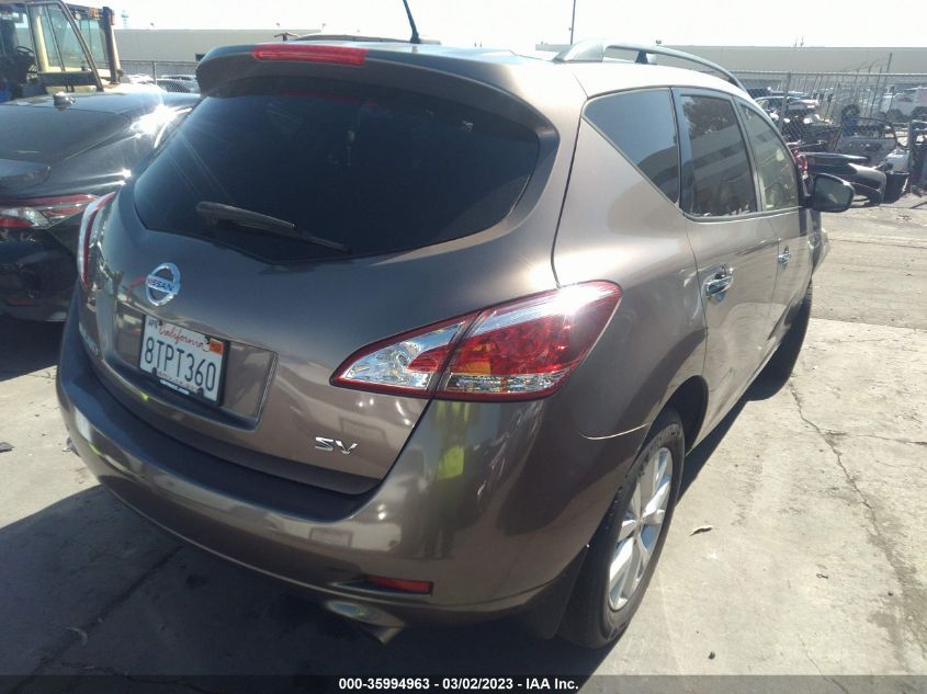 2013 NISSAN MURANO SV - JN8AZ1MU2DW208756