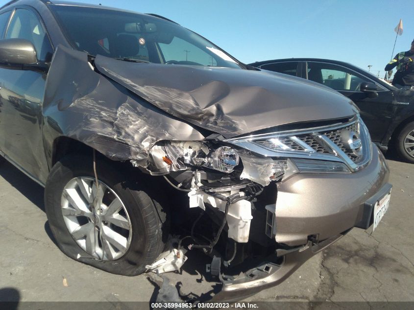 2013 NISSAN MURANO SV - JN8AZ1MU2DW208756
