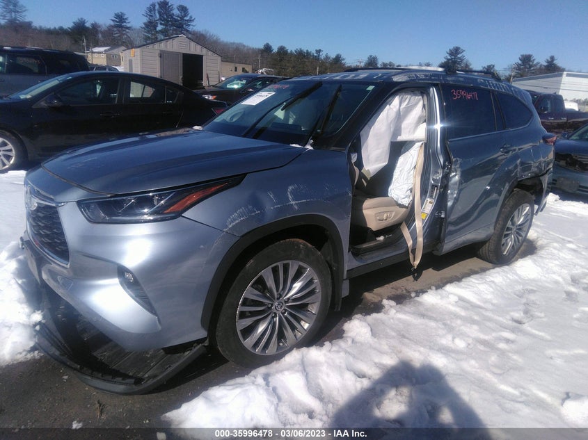 VIN 5TDFZRBH9MS085026 2021 TOYOTA HIGHLANDER PLATINUM