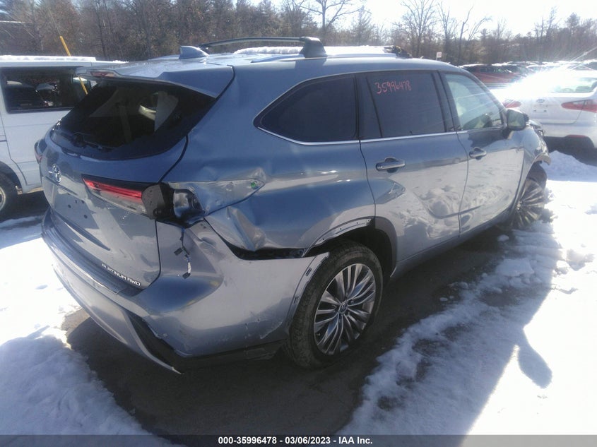 VIN 5TDFZRBH9MS085026 2021 TOYOTA HIGHLANDER PLATINUM