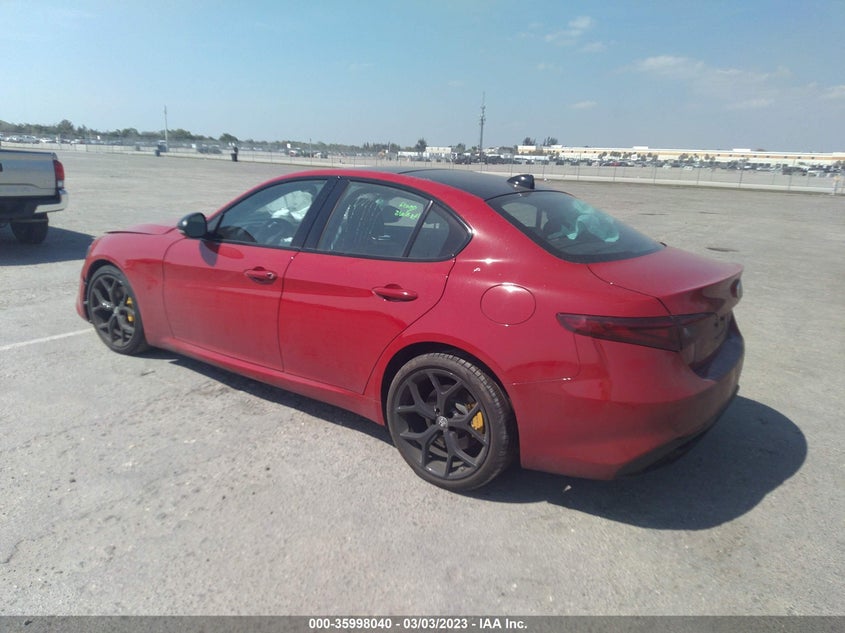 VIN ZARFAMBN0K7620838 2019 ALFA ROMEO GIULIA TI SPORT