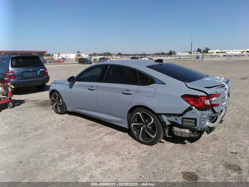 VIN 1HGCV1F37NA079580 2022 HONDA ACCORD SEDAN SPORT