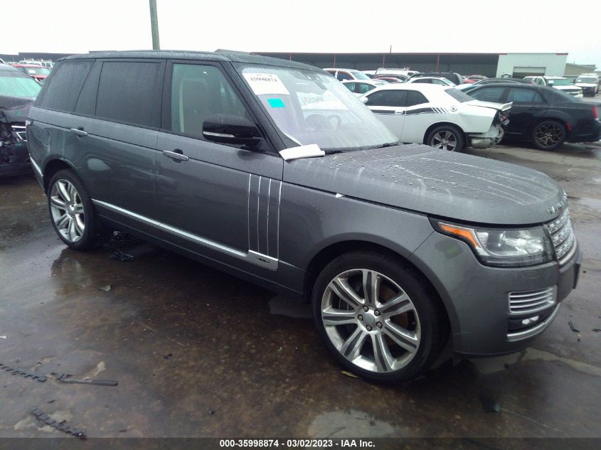 SALGW3FE2HA333932 LAND ROVER RANGE ROVER SV AUTOBIOGRAPHY 2017