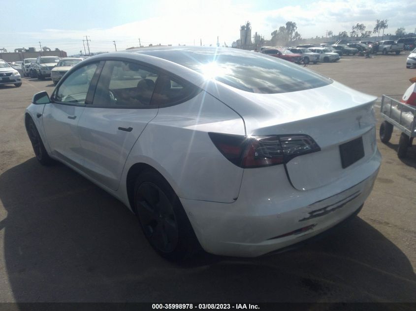 2022 TESLA MODEL 3 LONG RANGE - 5YJ3E1EB2NF138078