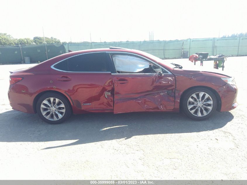 2013 LEXUS ES 300H HYBRID JTHBW1GG9D2025195