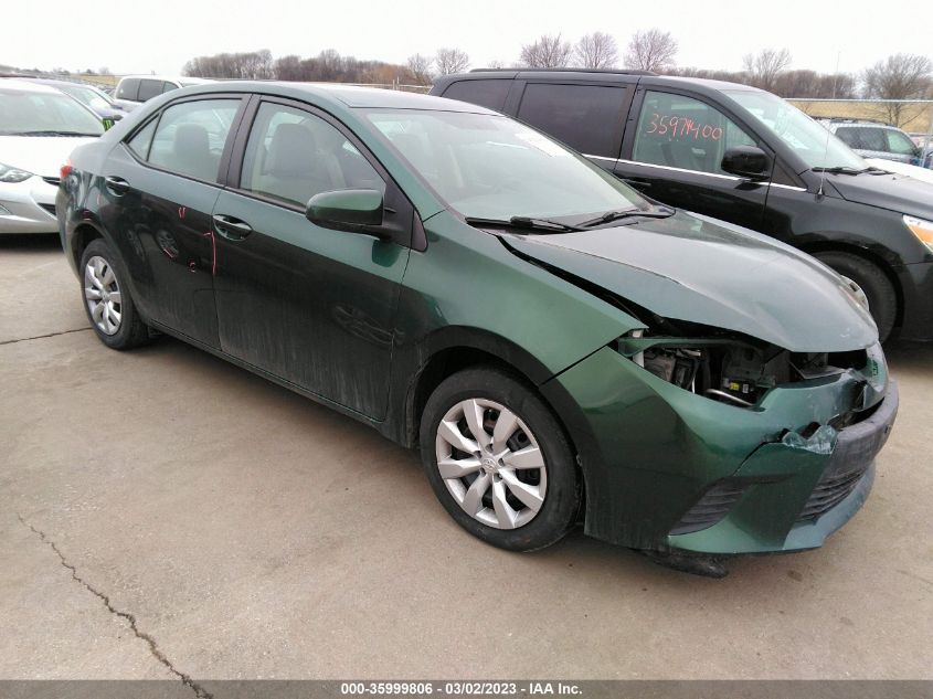 2014 TOYOTA COROLLA L/LE/S/S PLUS/LE PLUS - 5YFBURHE9EP168587