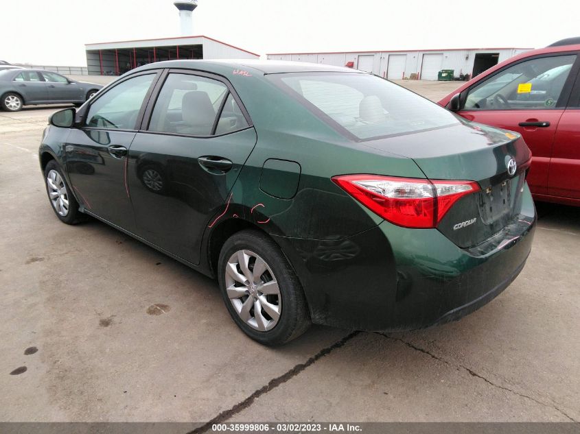 2014 TOYOTA COROLLA L/LE/S/S PLUS/LE PLUS - 5YFBURHE9EP168587