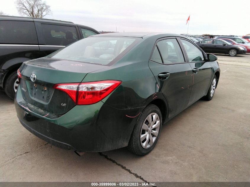 2014 TOYOTA COROLLA L/LE/S/S PLUS/LE PLUS - 5YFBURHE9EP168587