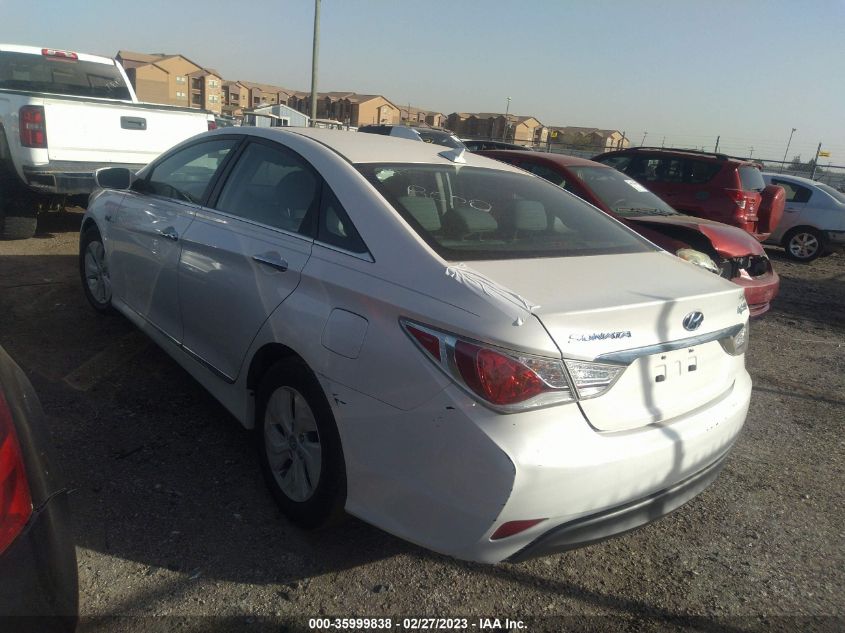 2013 HYUNDAI SONATA HYBRID - KMHEC4A45DA077934