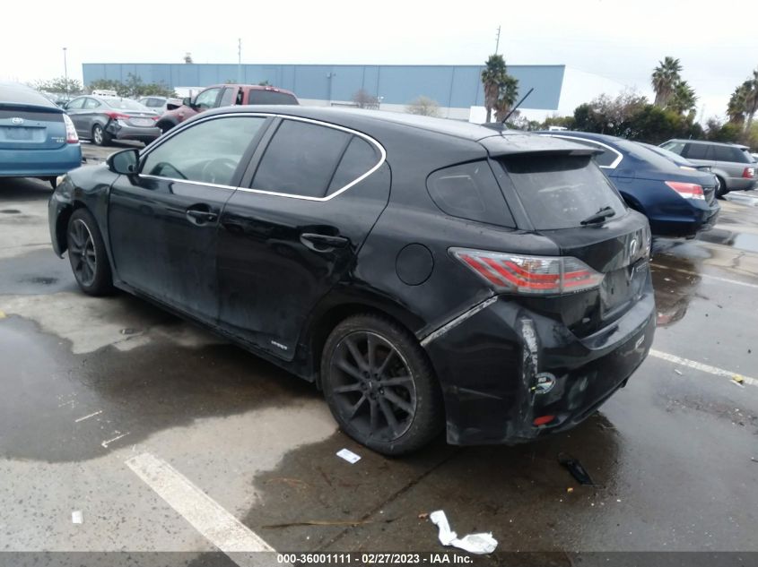 2013 LEXUS CT 200H HYBRID - JTHKD5BH6D2129771