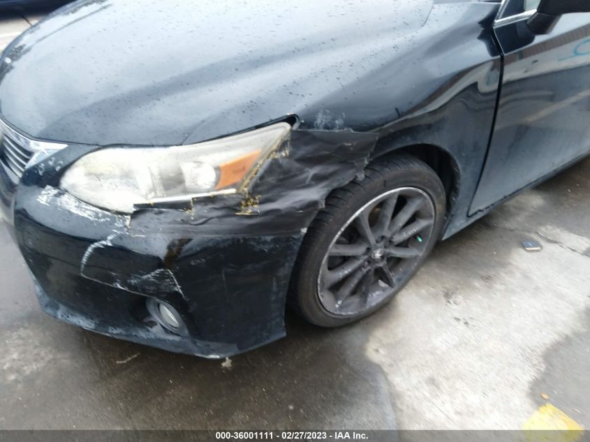 2013 LEXUS CT 200H HYBRID - JTHKD5BH6D2129771