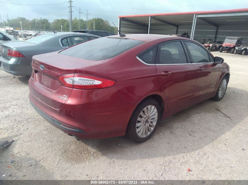 2014 FORD FUSION SE HYBRID - 3FA6P0LU1ER177691