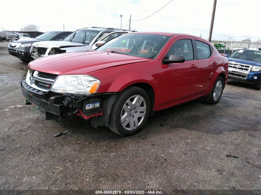 VIN 1C3CDZAB8EN170210 2014 DODGE AVENGER no.2