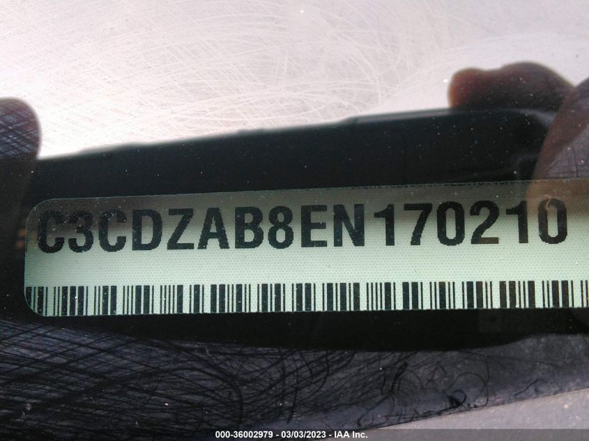 VIN 1C3CDZAB8EN170210 2014 DODGE AVENGER no.9