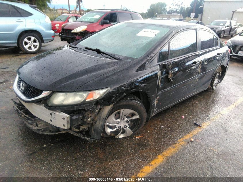 2013 HONDA CIVIC SDN LX - 19XFB2F57DE224320