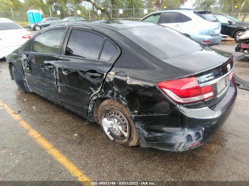 2013 HONDA CIVIC SDN LX - 19XFB2F57DE224320