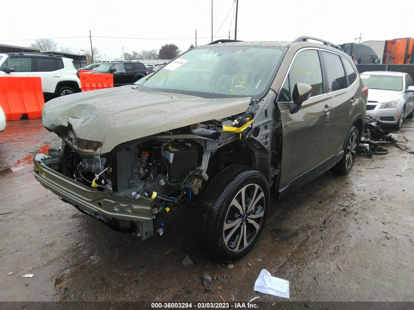 VIN JF2SKAPC2NH489987 2022 SUBARU FORESTER LIMITED