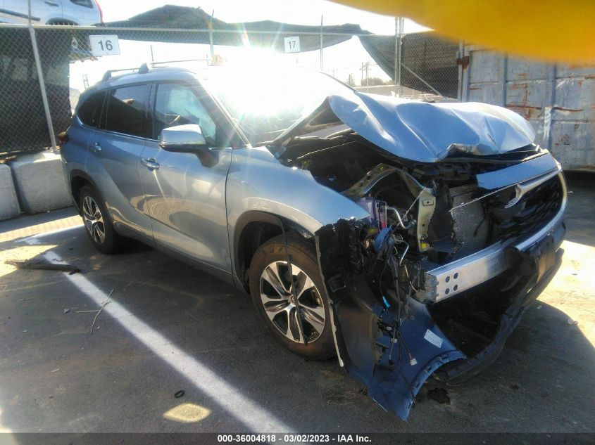 5TDHZRAH6NS133352 TOYOTA HIGHLANDER XLE 2022