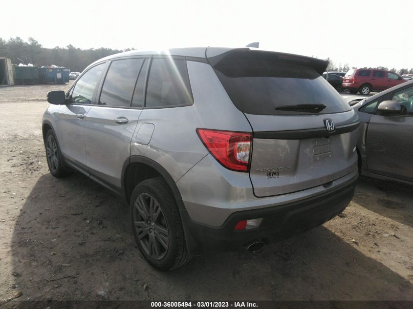 2021 HONDA PASSPORT EX-L 5FNYF8H52MB008639