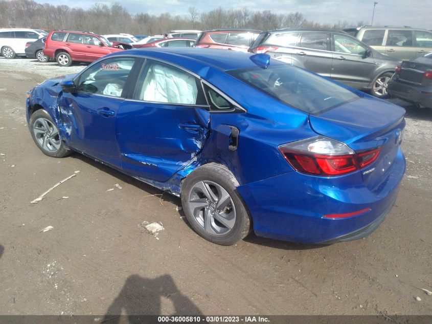 2020 HONDA INSIGHT EX 19XZE4F52LE005215