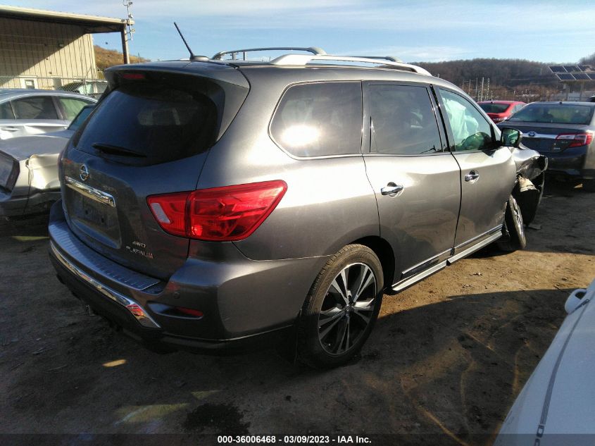 2017 NISSAN PATHFINDER PLATINUM - 5N1DR2MM7HC906569