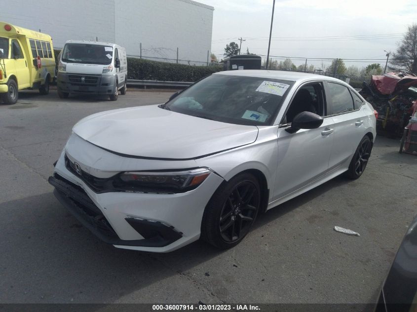 2022 HONDA CIVIC SEDAN SPORT - 2HGFE2F55NH587889