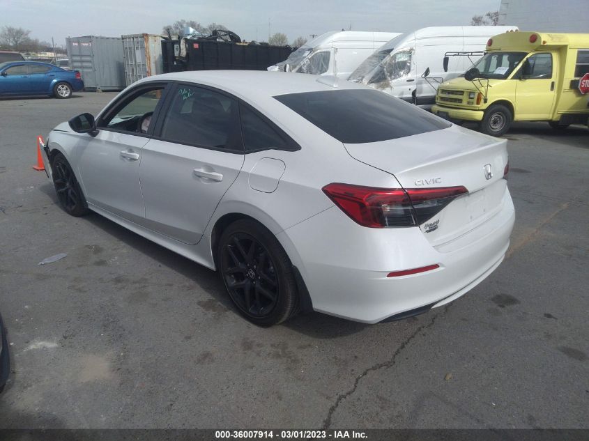 2022 HONDA CIVIC SEDAN SPORT - 2HGFE2F55NH587889
