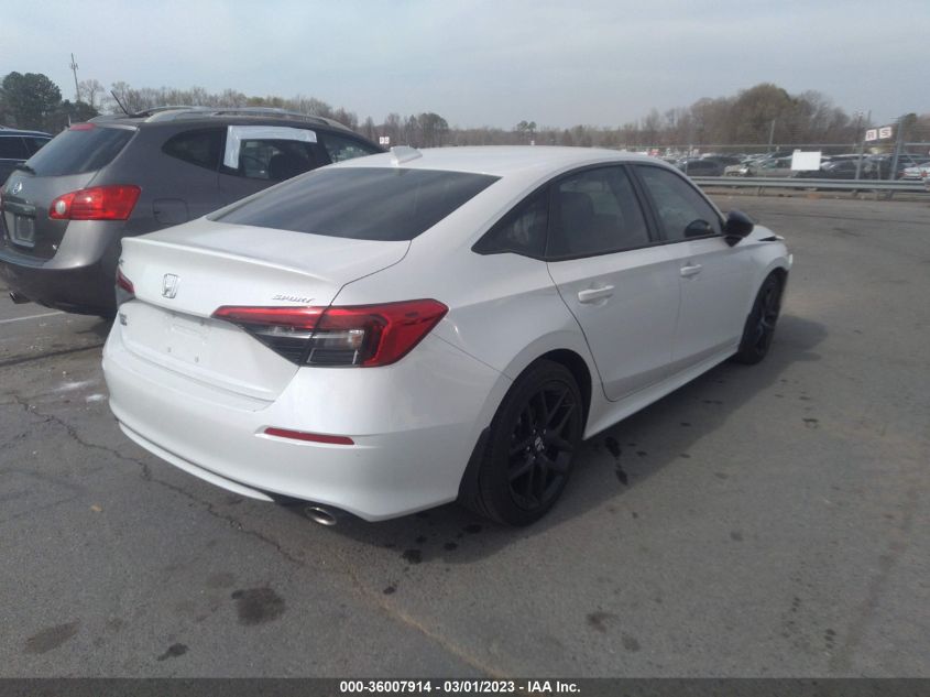 2022 HONDA CIVIC SEDAN SPORT - 2HGFE2F55NH587889