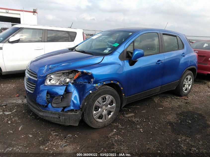 2015 CHEVROLET TRAX LS - KL7CJKSB6FB058919