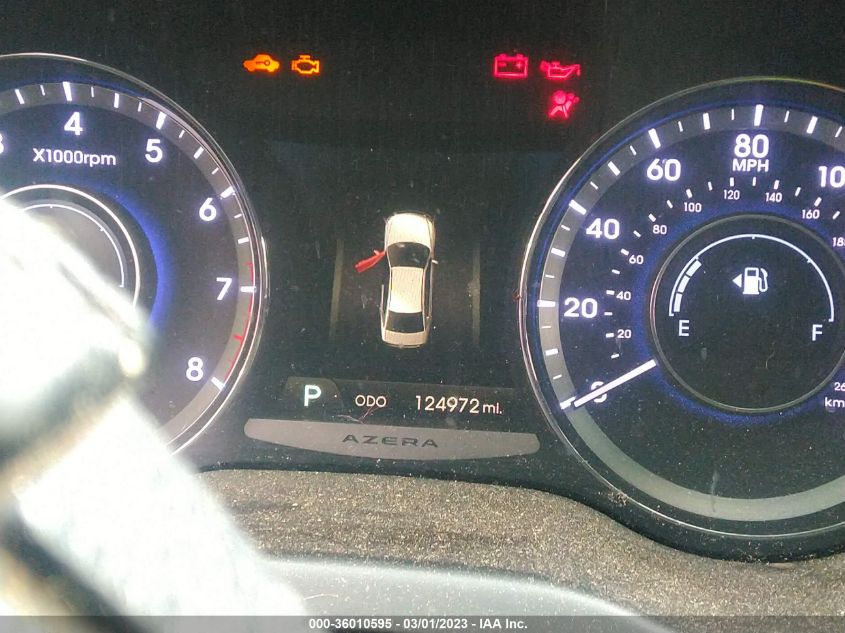 2014 HYUNDAI AZERA LIMITED KMHFH4JGXEA369449