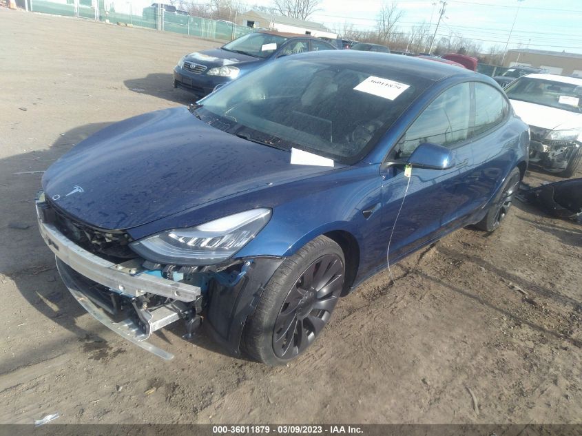 2021 TESLA MODEL 3 PERFORMANCE - 5YJ3E1EC0MF860737
