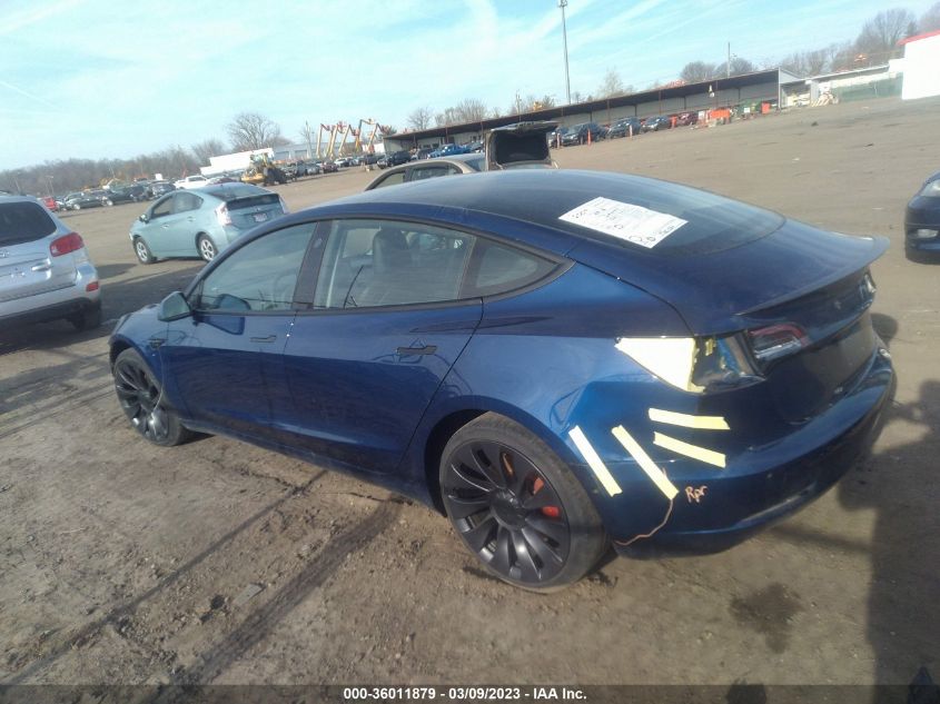 2021 TESLA MODEL 3 PERFORMANCE - 5YJ3E1EC0MF860737