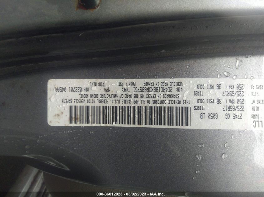 2013 CHRYSLER TOWN & COUNTRY TOURING - 2C4RC1BGXDR689751